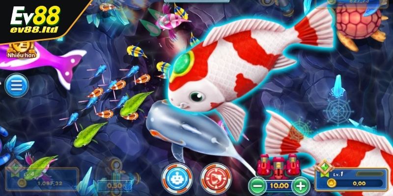 Hệ thống bắn cá đa dạng, phù hợp với nhiều người 