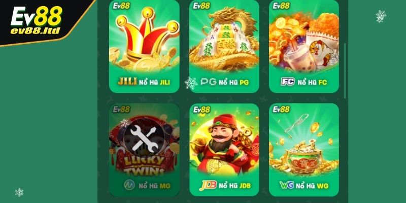 Sảnh chơi PG nổ hũ và những điểm hấp dẫn tại EV88 