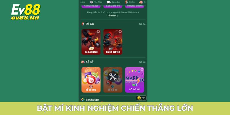 Bật mí kinh nghiệm chiến thắng lớn